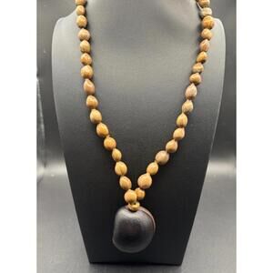 Vintage Natural Seed & Nut Necklace